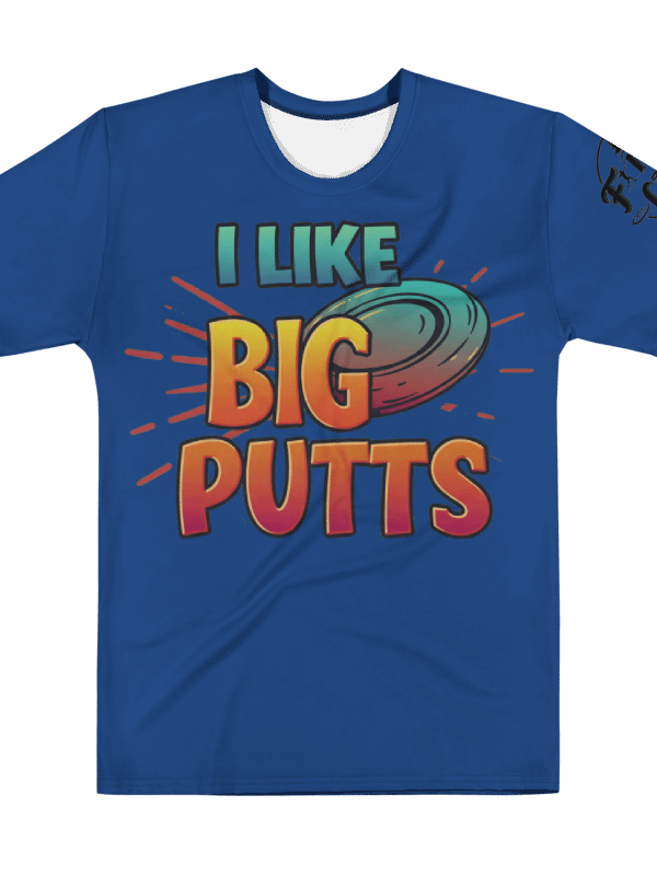 Fancy Lads Men's Blue T-Shirt "I Like Big Putts" product image (1)