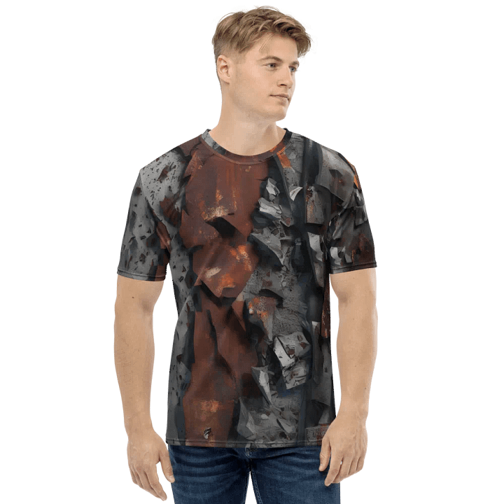 Distressed Rust Texture Tee - Industrial Decay Art product image (1)