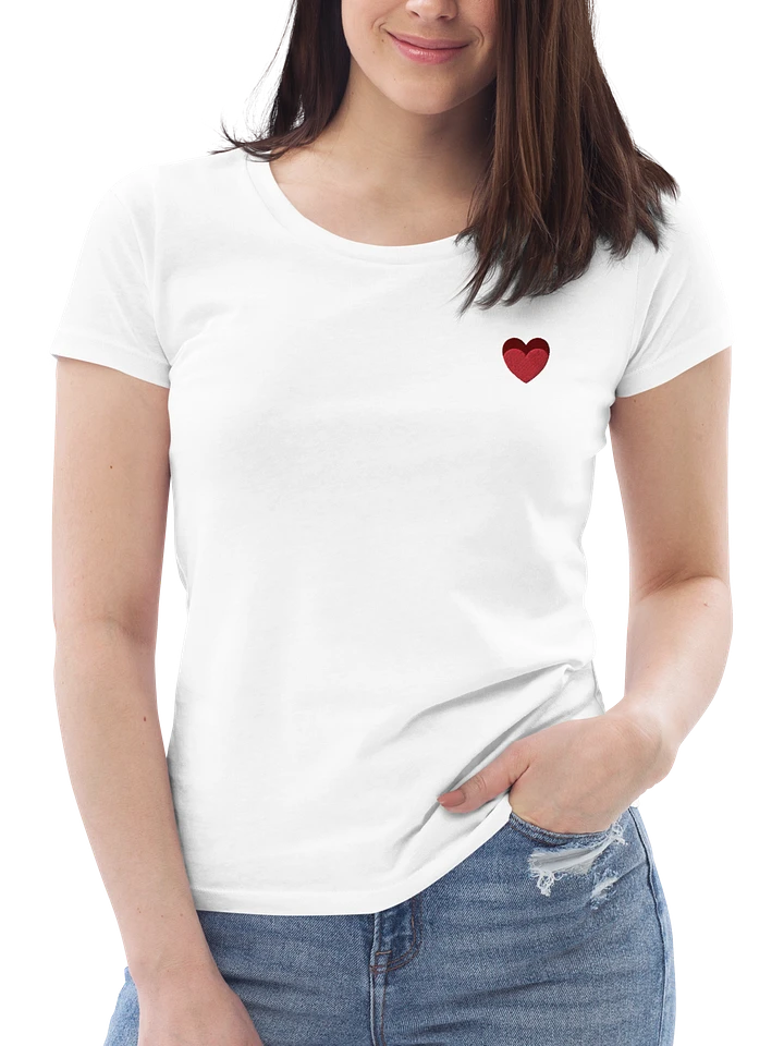 I ♥ Bella Embroidered Women's Fitted Eco Tee product image (2)