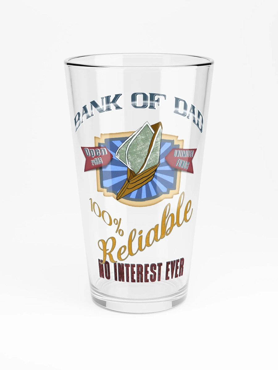 Bank of Dad Pint Glass product image (3)