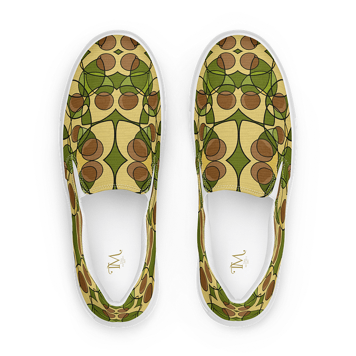 Avocado Reverie – Men's Slip-On Canvas Shoes product image (1)