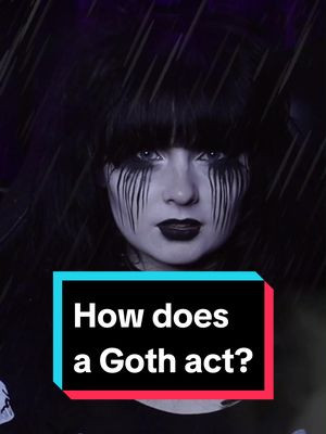 How does a 𝔊𝔬𝔱𝔥 act? #goth #goths #gothic #autocompleteinterview #randomgothcouple 