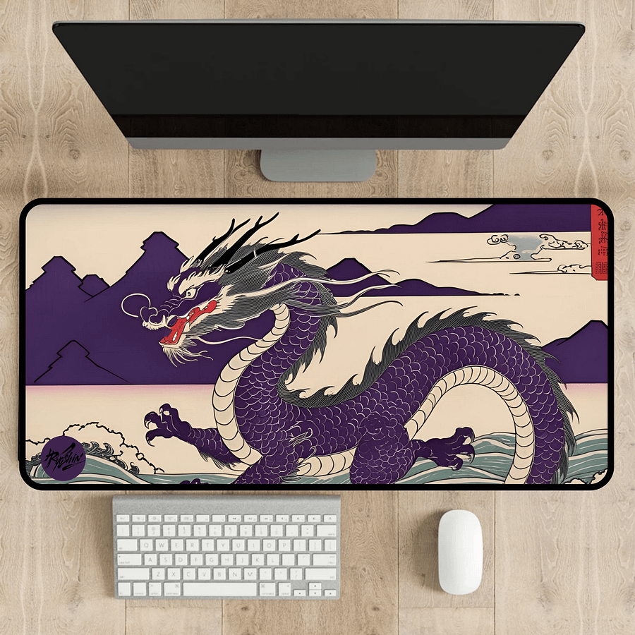 Ryoshin - Flowing Resilience (Sui no Ganbou), Ancient Ryū Collection, Desk Mat product image (6)