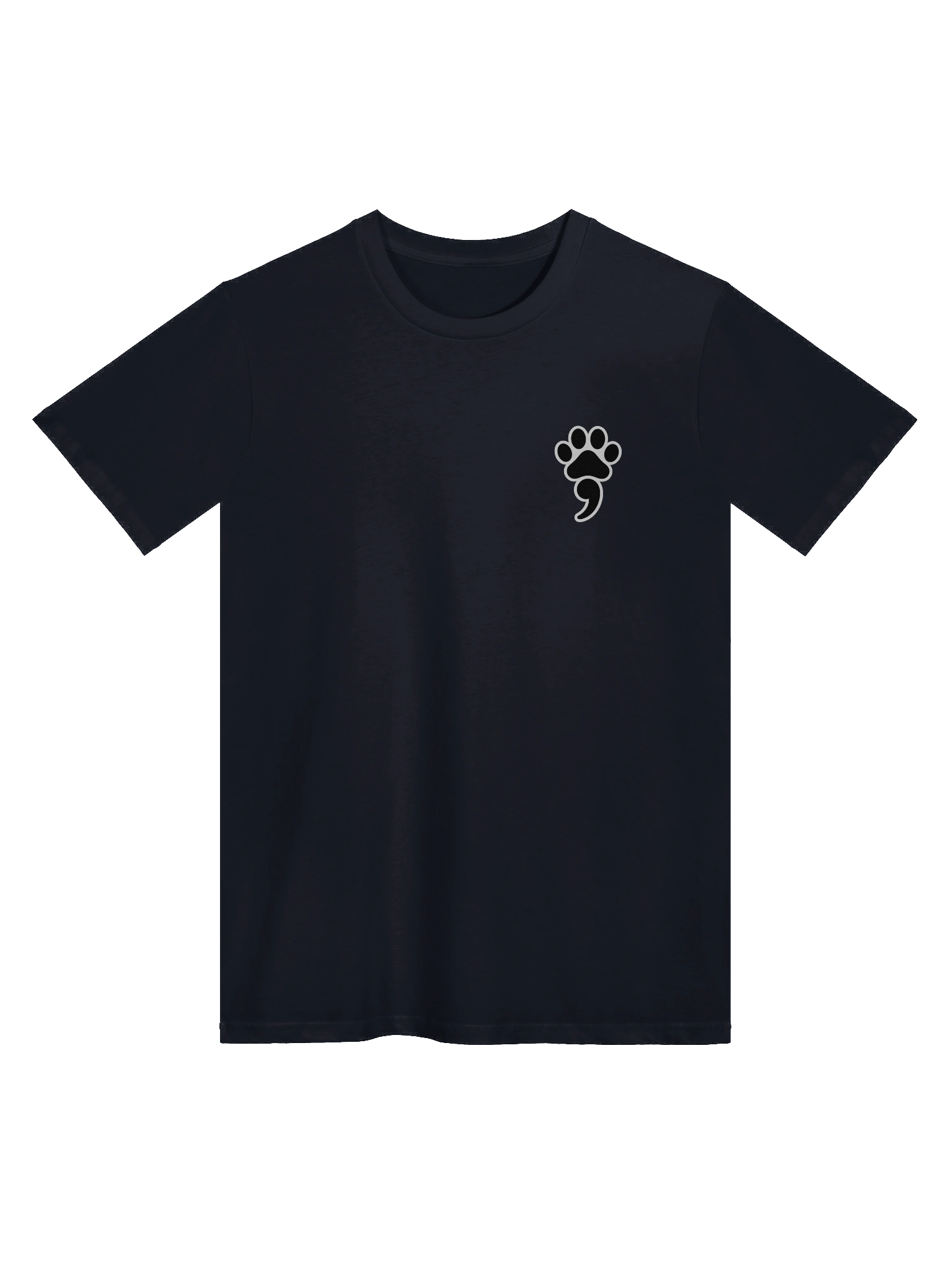 🐾 Paw Semicolon Awareness T-Shirt | Front & Back Design product image (2)