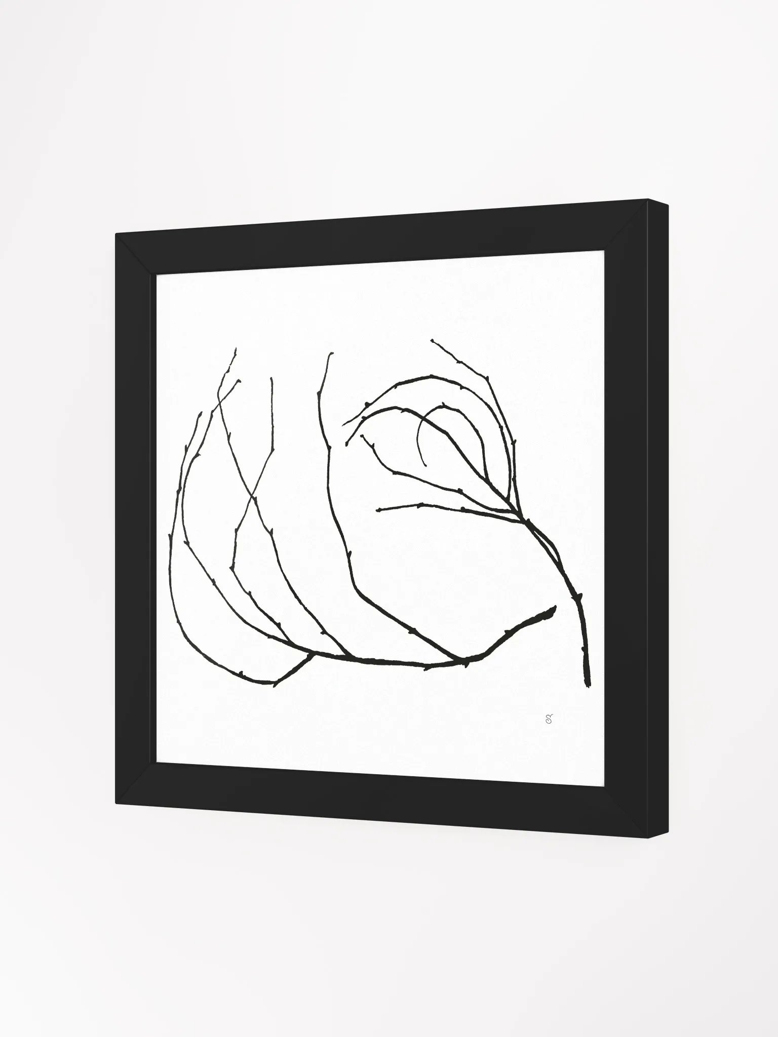 Ethereal Network Framed Art Poster - Stylized Branch product image (6)