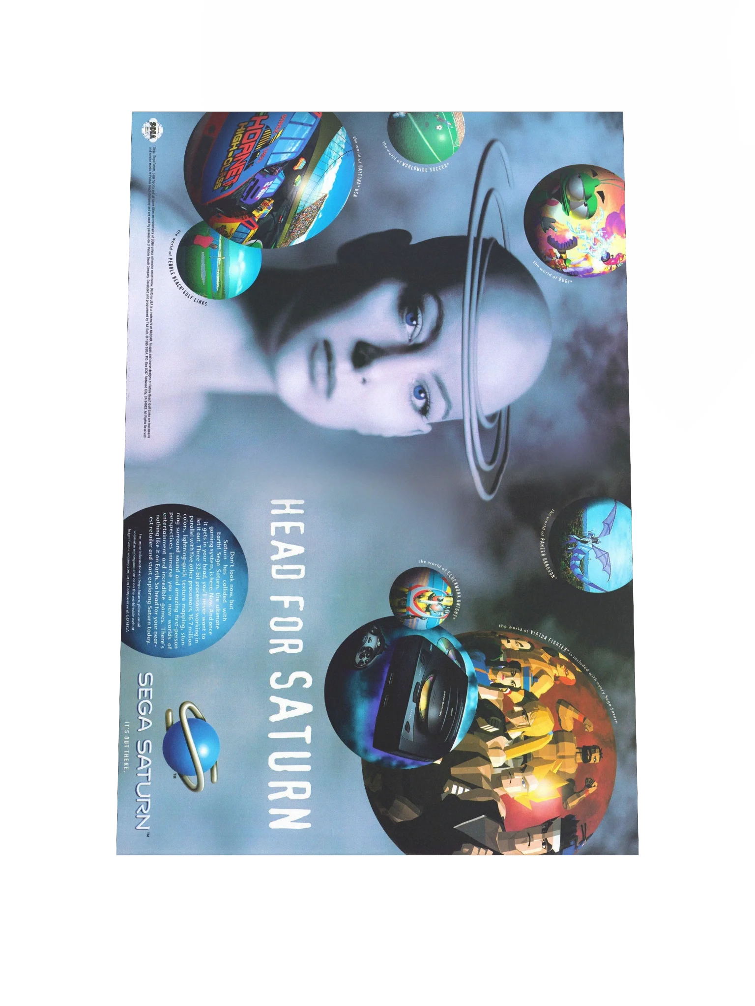 SEGA Saturn - Promotional Poster/Flyer product image (1)