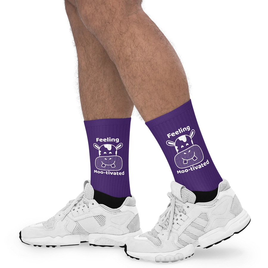 Feeling Mootivated Purple Cow Socks product image (19)