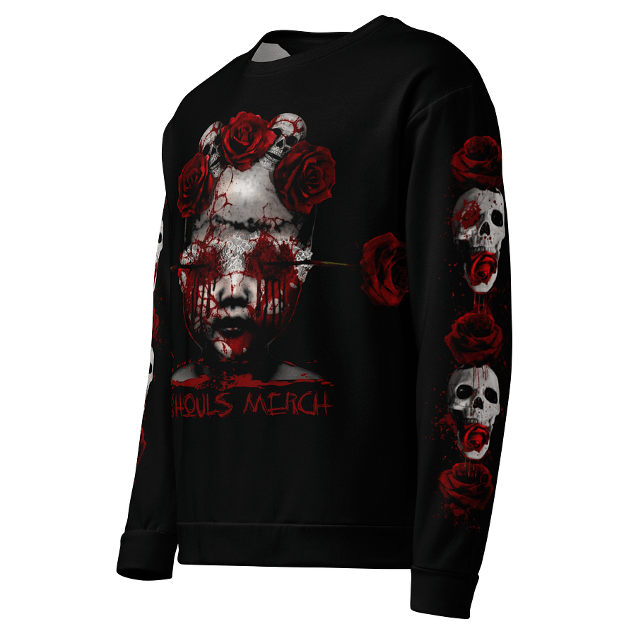 Blood Rose Macabre All-Over Print Sweatshirt product image (3)
