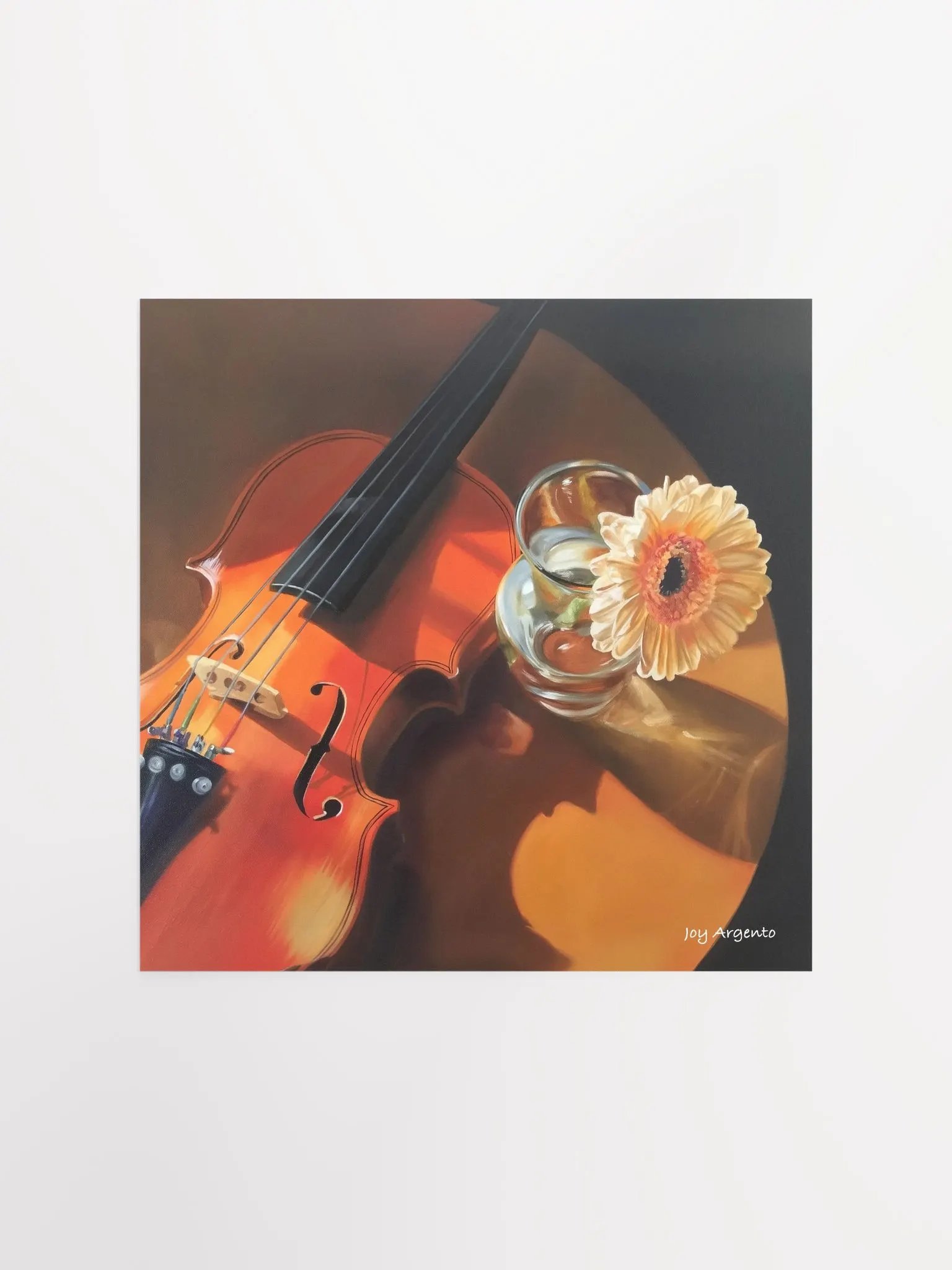 Violin and Gerber Daisy Print product image (3)