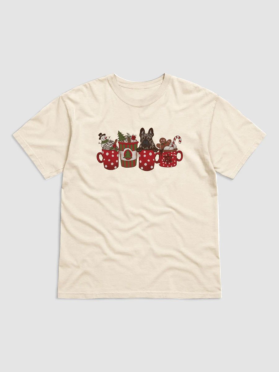 Cute French Bulldog in a Christmas Cup T-Shirt | Funny Christmas Frenchie Pup in a Cup product image (14)
