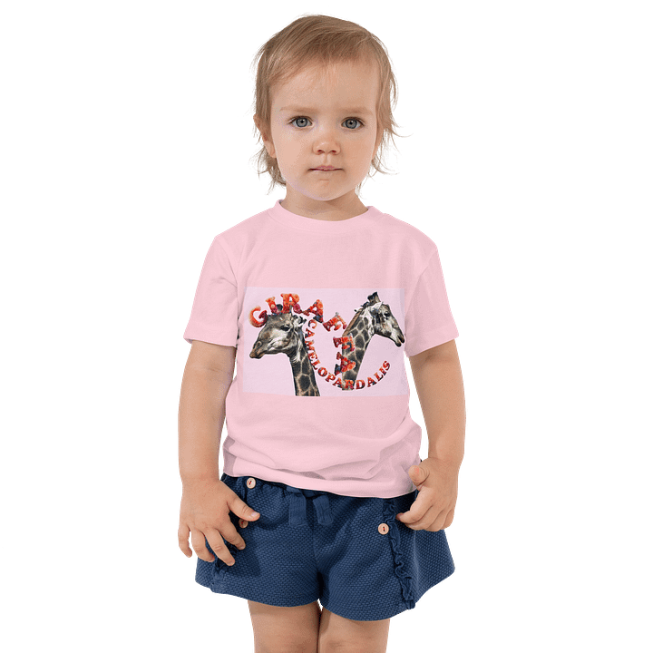 Giraffe Double Toddler Cotton T-Shirt product image (1)