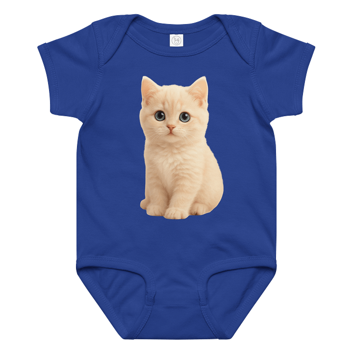 Cute Cat Bodysuit/ Romper Blue product image (1)