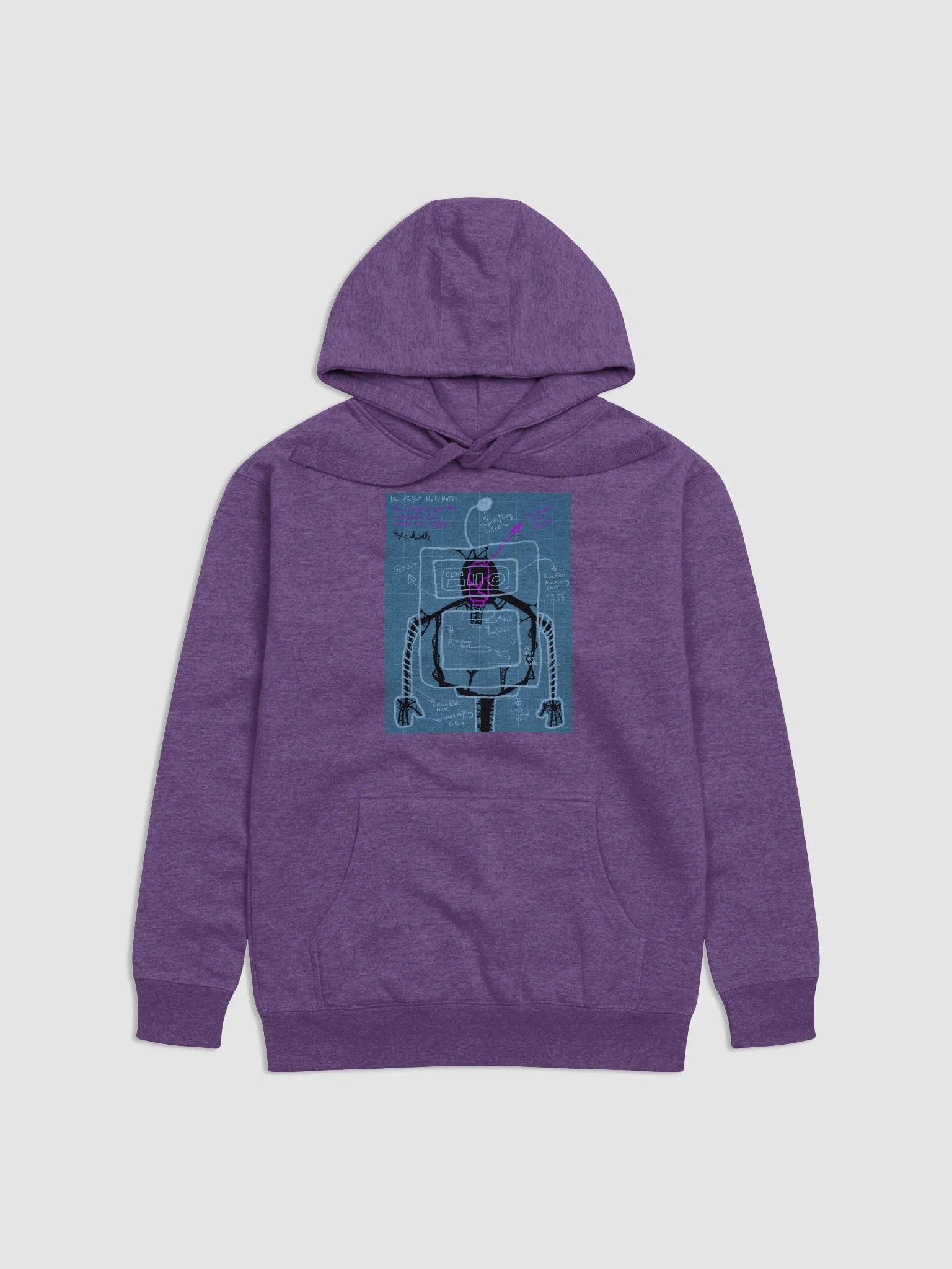 Barista Bot Blueprint Hoodie - HallowBean 2024 product image (13)