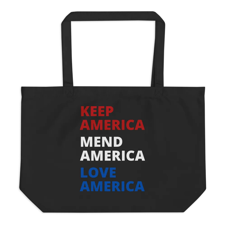 Patriotic KAMALA Statement Reversible Demeowcracy Cat Tote Bag product image (3)