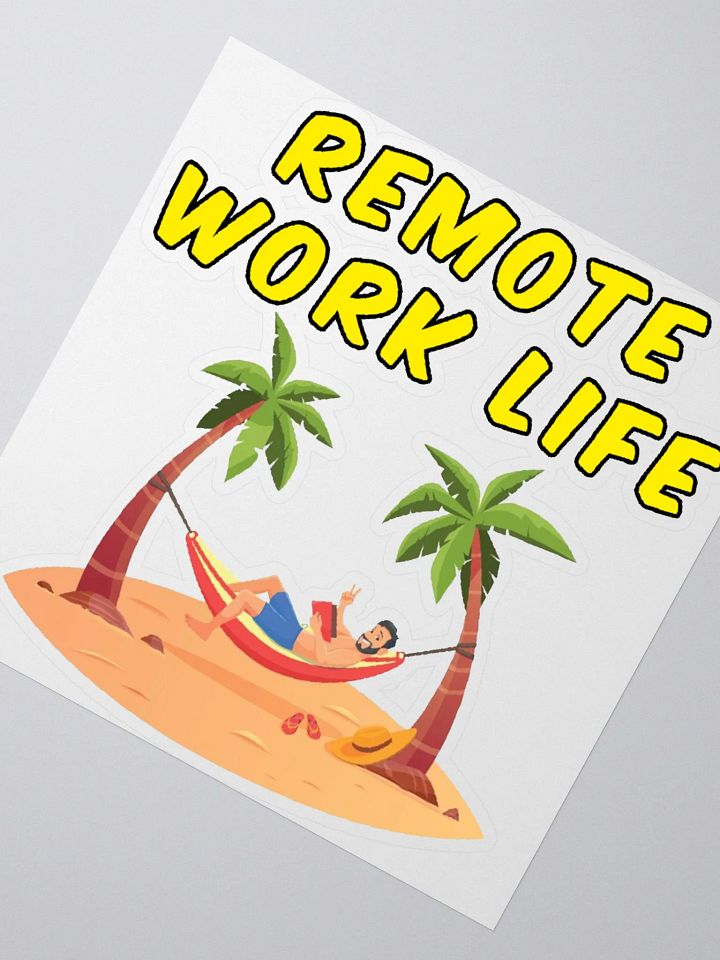 Remote Work Life Sticker product image (2)