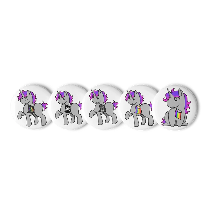 Unicorn + flags Pin Set product image (1)