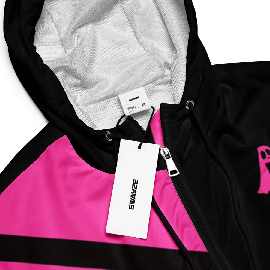 Pink Ghostly Glam Crop Hoodie Windbreaker product image (7)