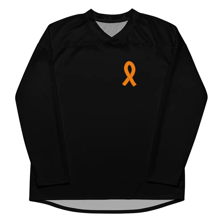 Cancer Awareness - Orange Ribbon - Black - Recycled Hockey Fan Jersey product image (2)
