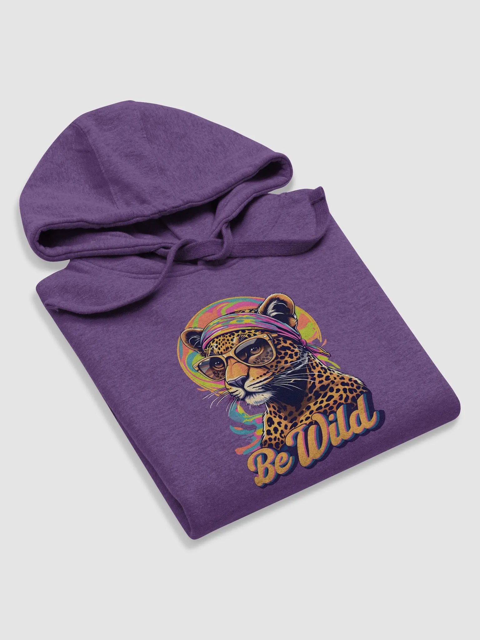 Groovy Be Wild Psychedelic Leopard Hoodie product image (5)