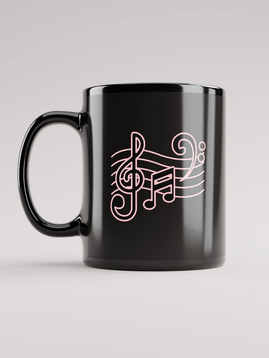 Vibrant Musical Notes Magic Mug Black product image (11)