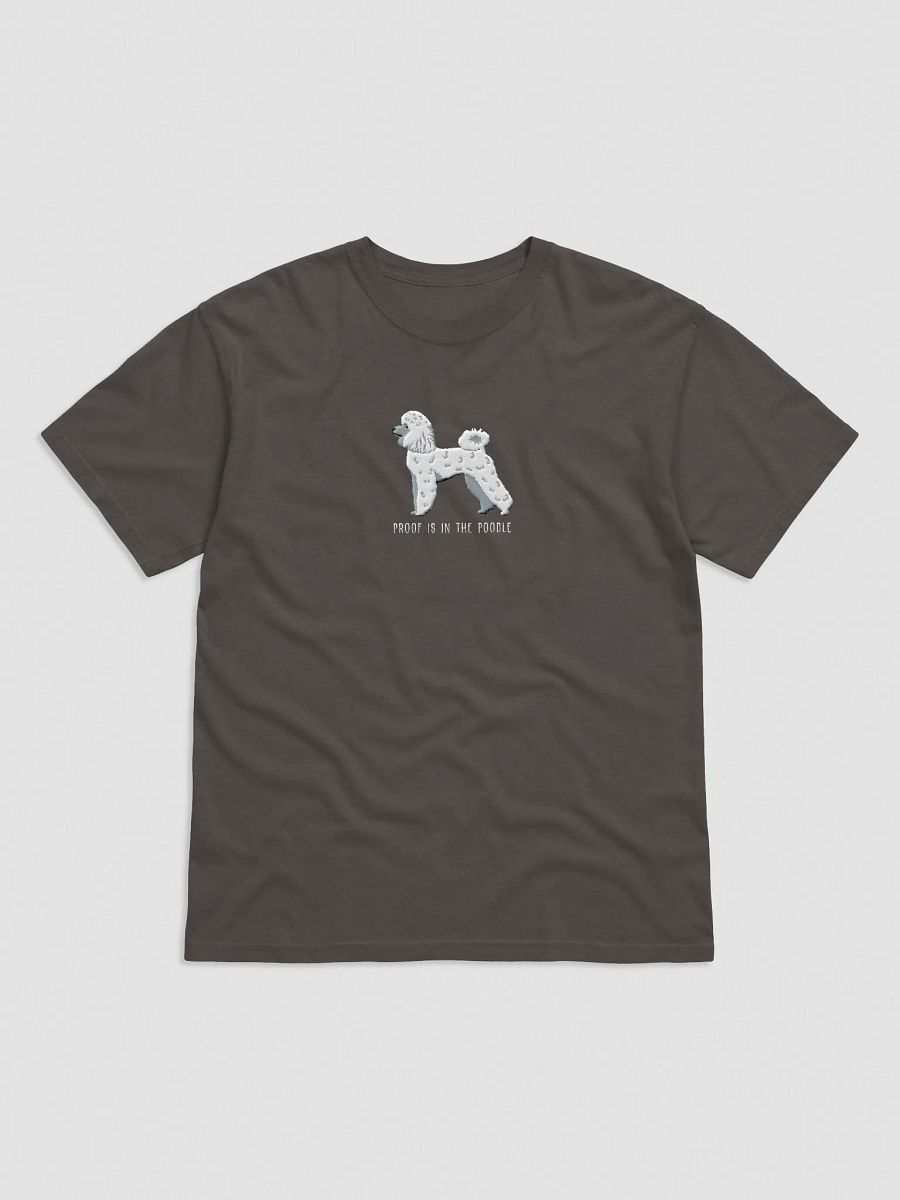 Proof Is in the Poodle T-Shirt(Embroidered) of a Miniature Poodle(White) product image (5)