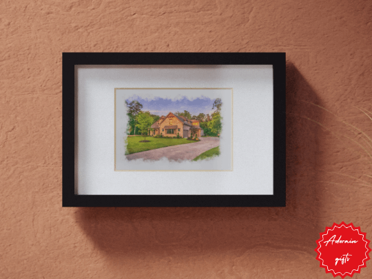 House Portrait From Photo Watercolor Painting From Photo Realtor Closing Gift Custom Digital Watercolor House Homeowners Gift Home Gift product image (12)