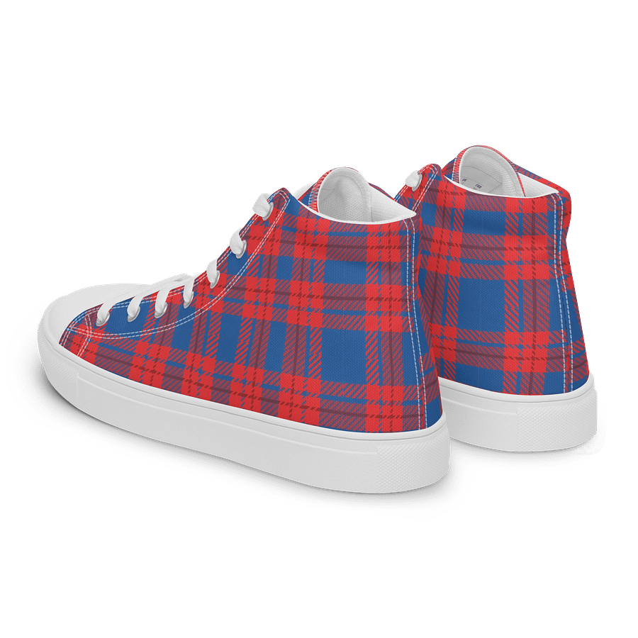 Plaid Retro Chic High Tops product image (5)