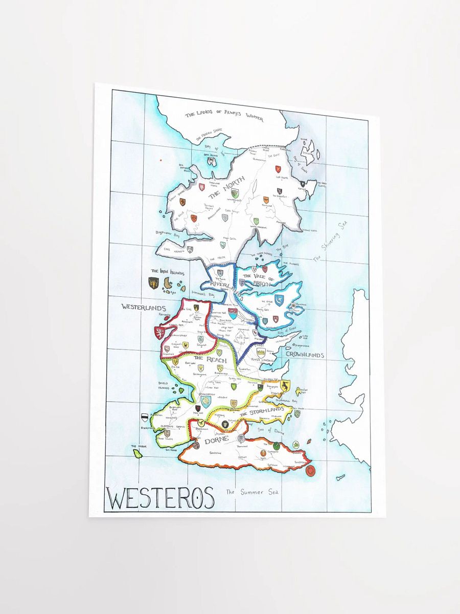 "Westeros" | Printed Map product image (3)