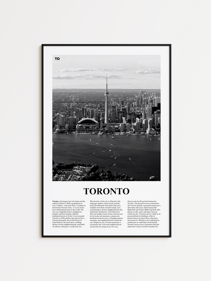Toronto 01 Newspaper Poster product image (1)