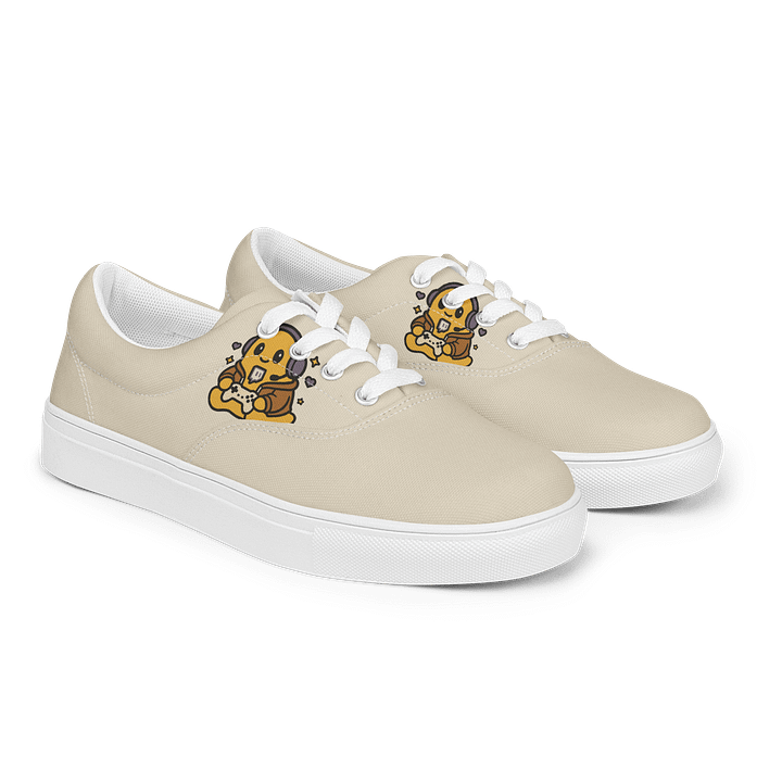 Playful Gamer Yellow Cartoon Canvas Shoes product image (2)