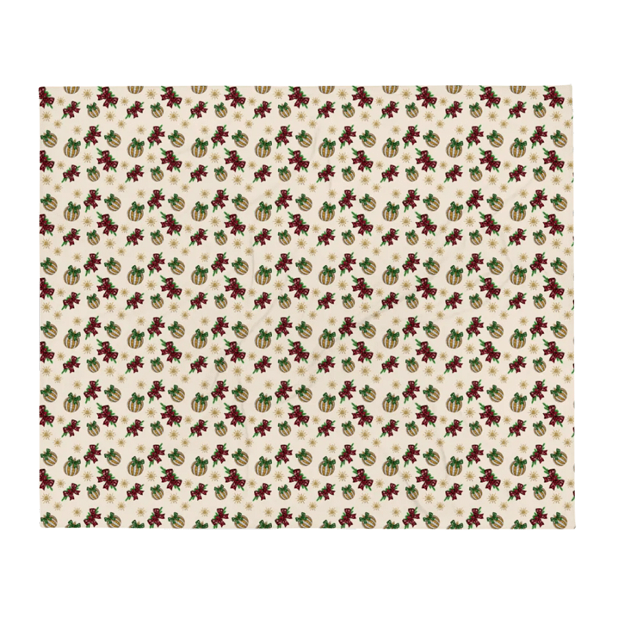 Winter Bows And Bulbs Blanket product image (1)