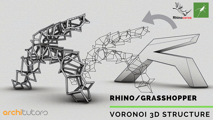 Voronoi 3d over Volume Parametric Facade Design Grasshopper Rhino Files Download product image (1)