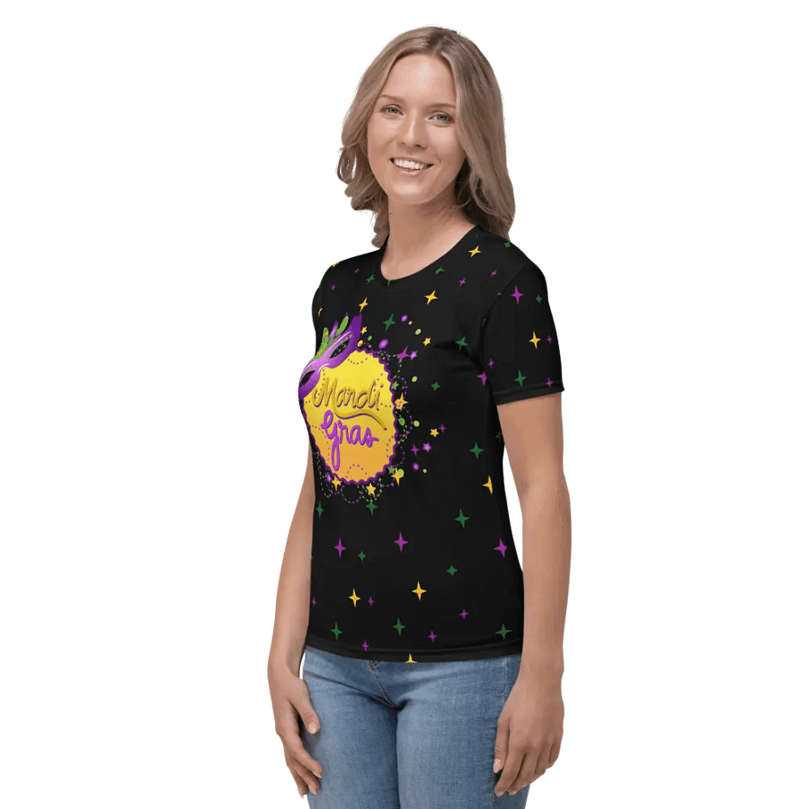Mardi Gra All Over Print T-shirt product image (3)