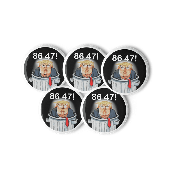 “86 46” Dump Trump five Pin Button Set product image (1)
