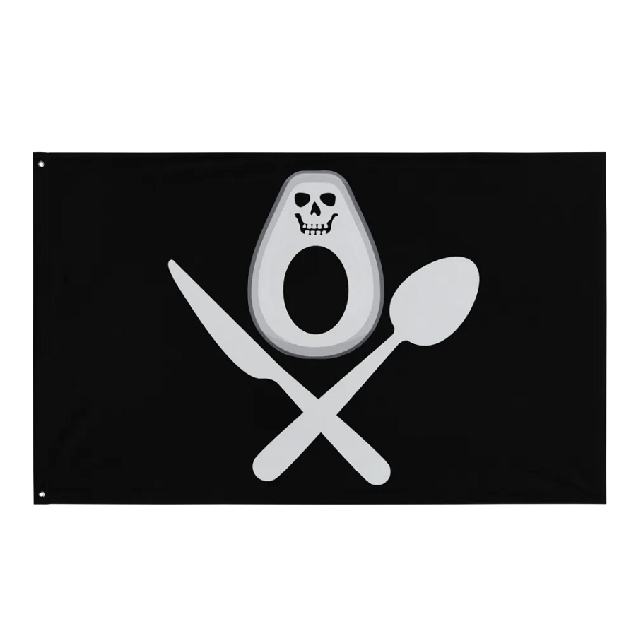 Pirate Avocado Flag product image (1)