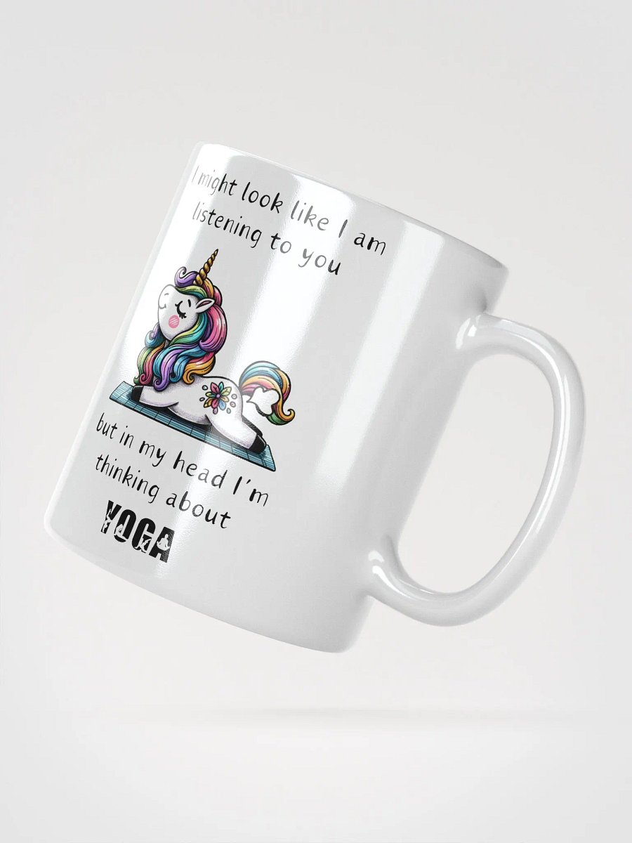 "Unicorn Yoga Pose" White Coffee Mug - Available in 11, 15, and 20 oz product image (2)