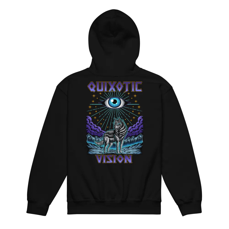 Wolf Sky Back Kids Gildan Hoodie product image (5)
