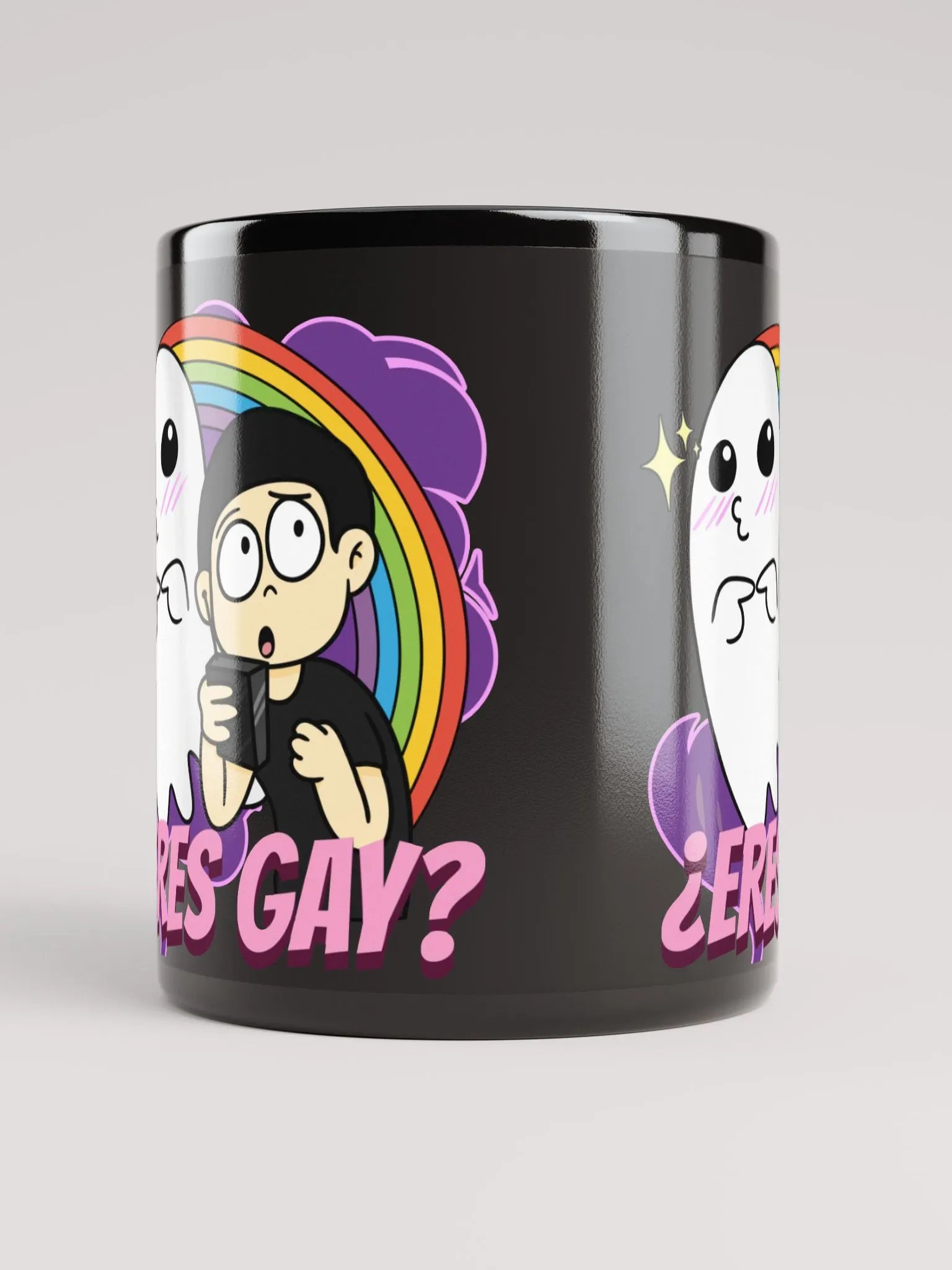 ¿Eres Gay? | Taza Negra Brillante product image (10)