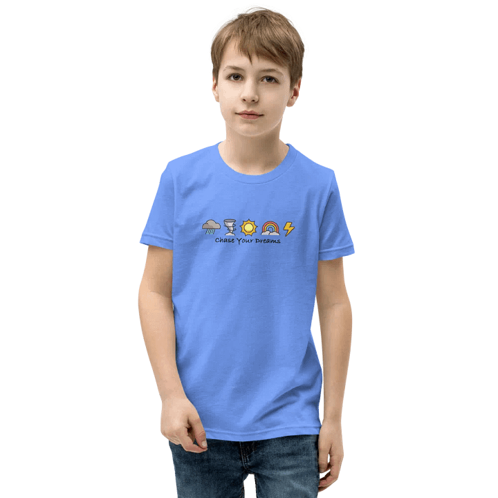 "Chase Your Dreams" - Youth T-Shirt Dark Text Mode product image (5)