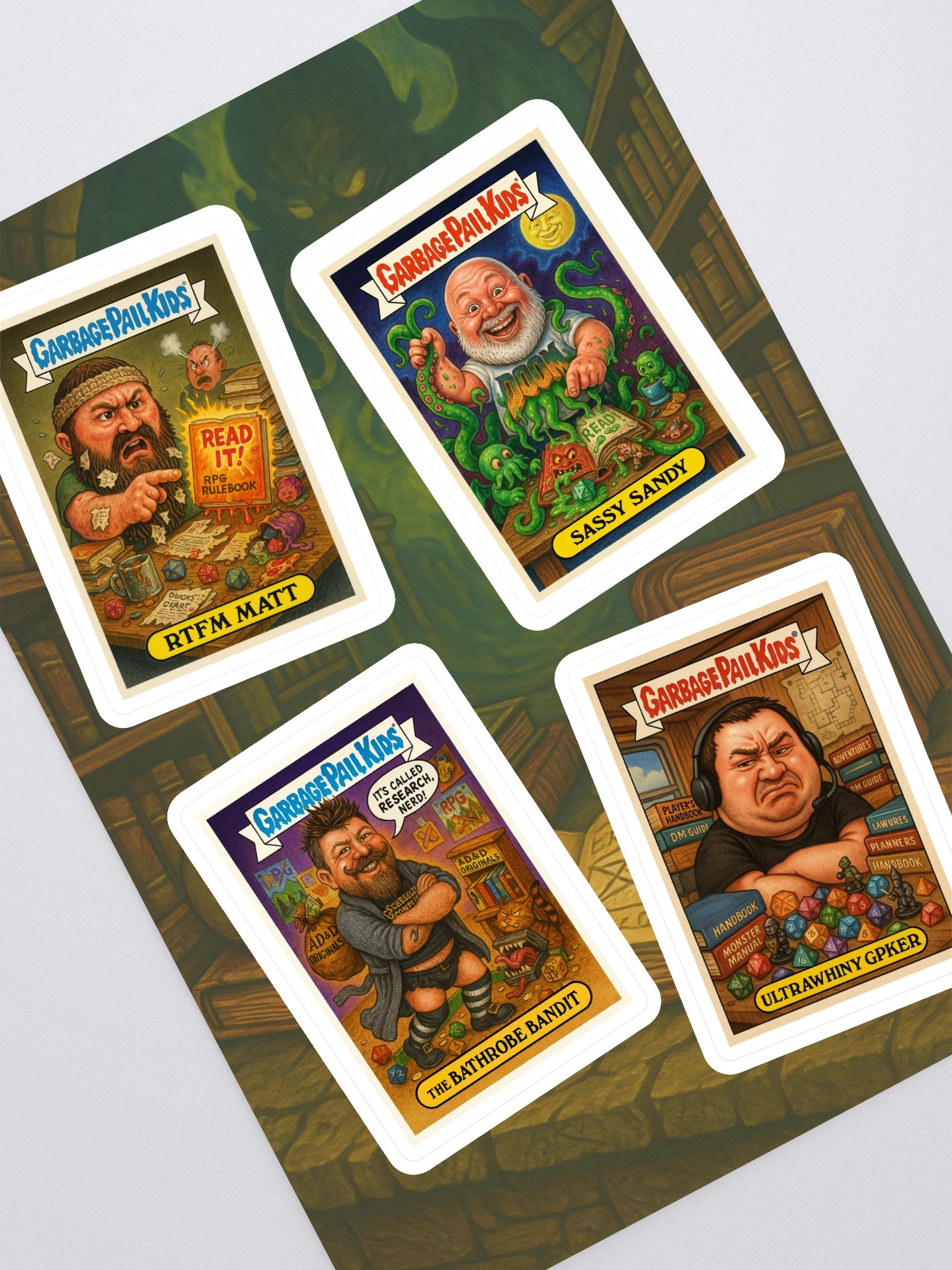 GPK Parody Sticker Sheet [TTRPG Twitter Edition] Sheet 8 product image (1)