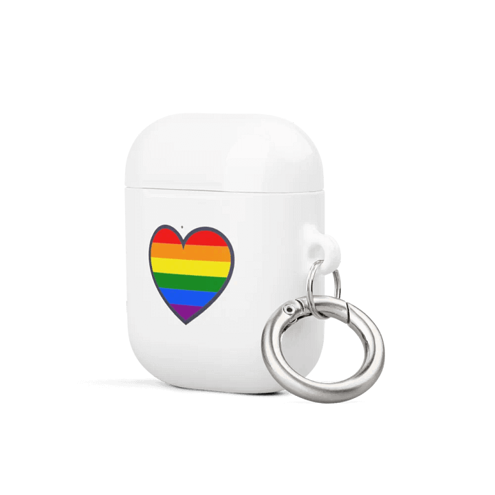 Case for AirPods (rainbow hearts) product image (2)