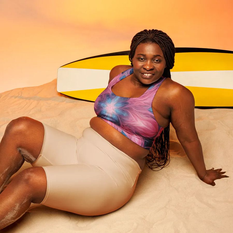 Cosmic Kaleidoscope Longline Sports Bra product image (5)