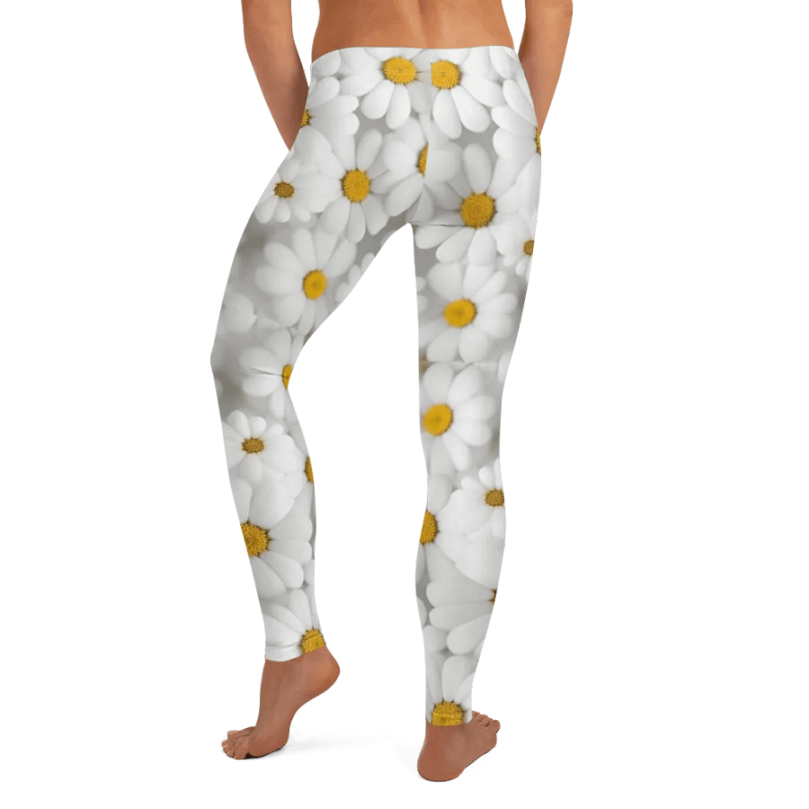 Leggings – White Florals Print for Elegant & Chic Style product image (8)