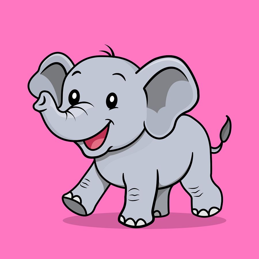 Cute Elephant Cartoon Character product image (1)