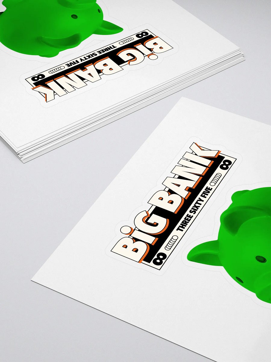 FAST MONEY GREEN Big Bank 365 Riches Sticker product image (4)