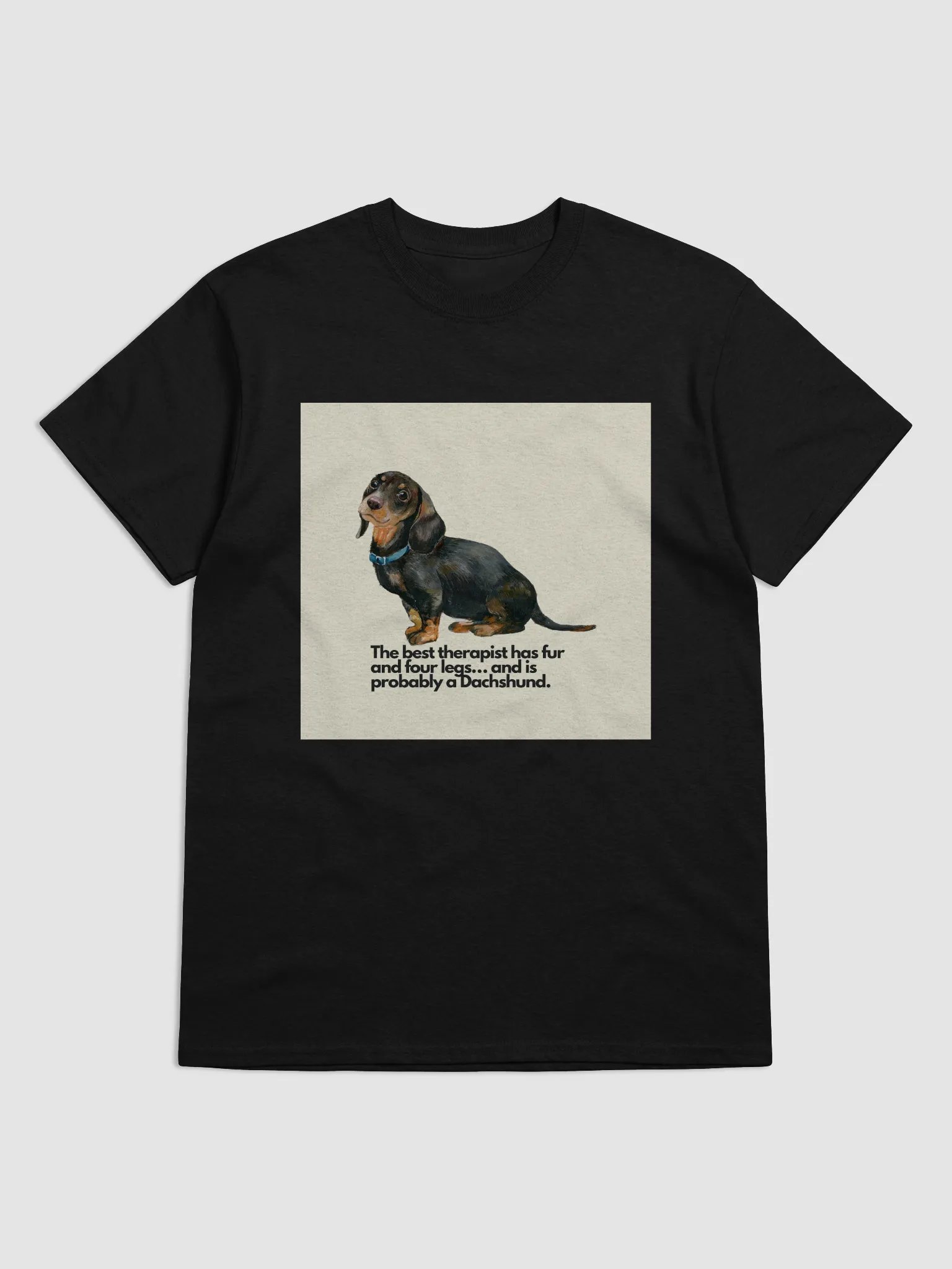 The Best Therapist Has Fur & Four Legs T-Shirt – Wear Your Love for Pets! product image (1)