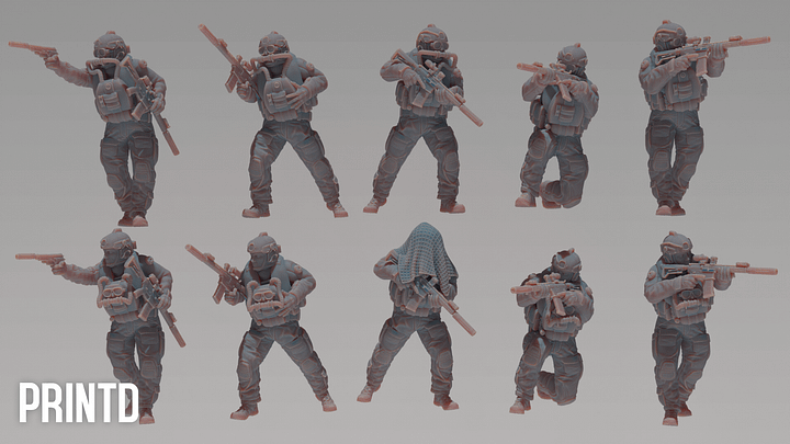 United Navy Seals - Modern Warfare Wargame Hobby Resin Scale Models product image (2)