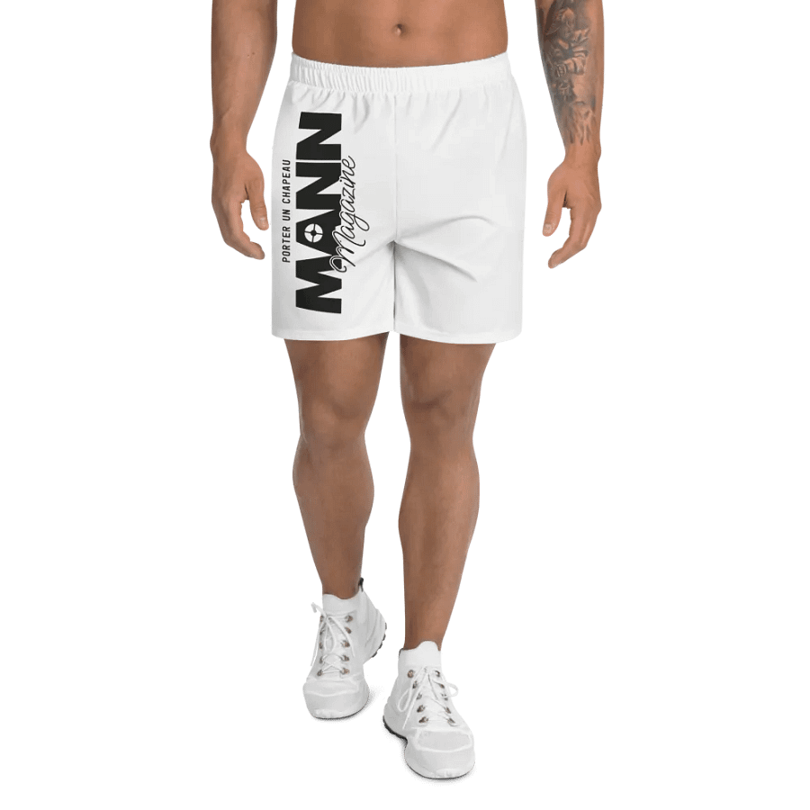 MANN Magazine White Unisex Shorts product image (1)