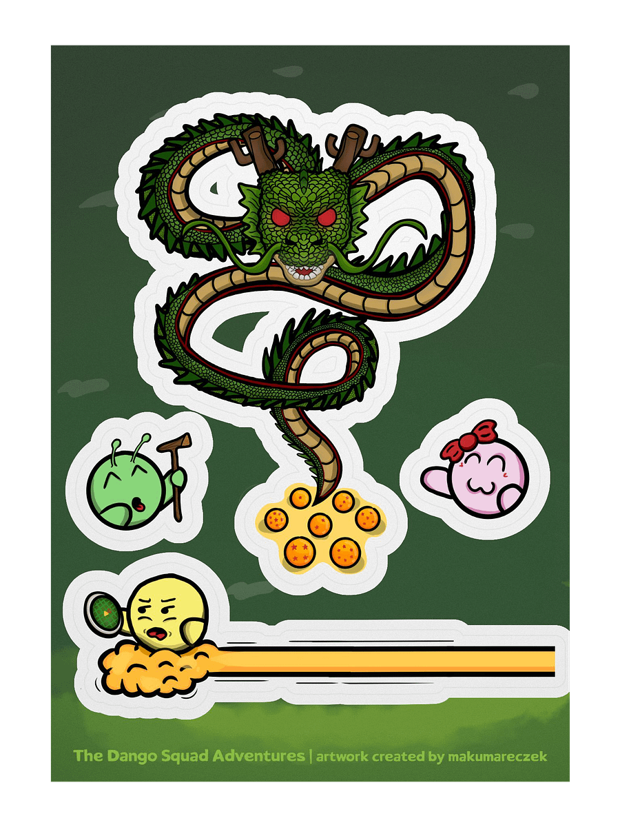Dango Dragon Year Set - Kiss Cut Sticker Sheet product image (1)