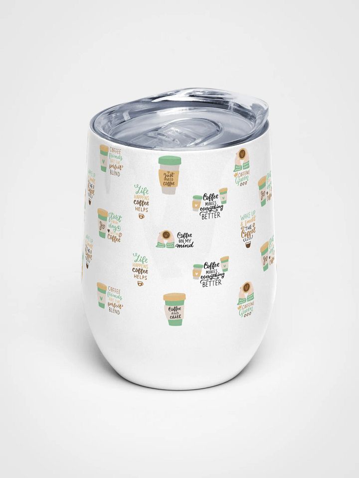 Coffee Lover's Delight Wine Tumbler product image (1)